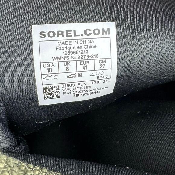 Sorel Conquest Carly II Green Women’s size 10 - Picture 8 of 9